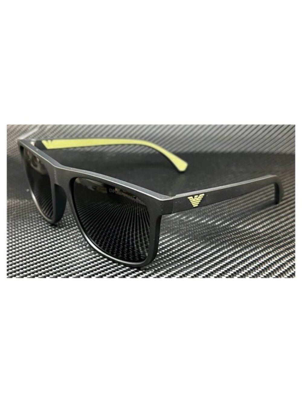 New Emporio Armani Men Matte Black Sunglasses 56-19-142